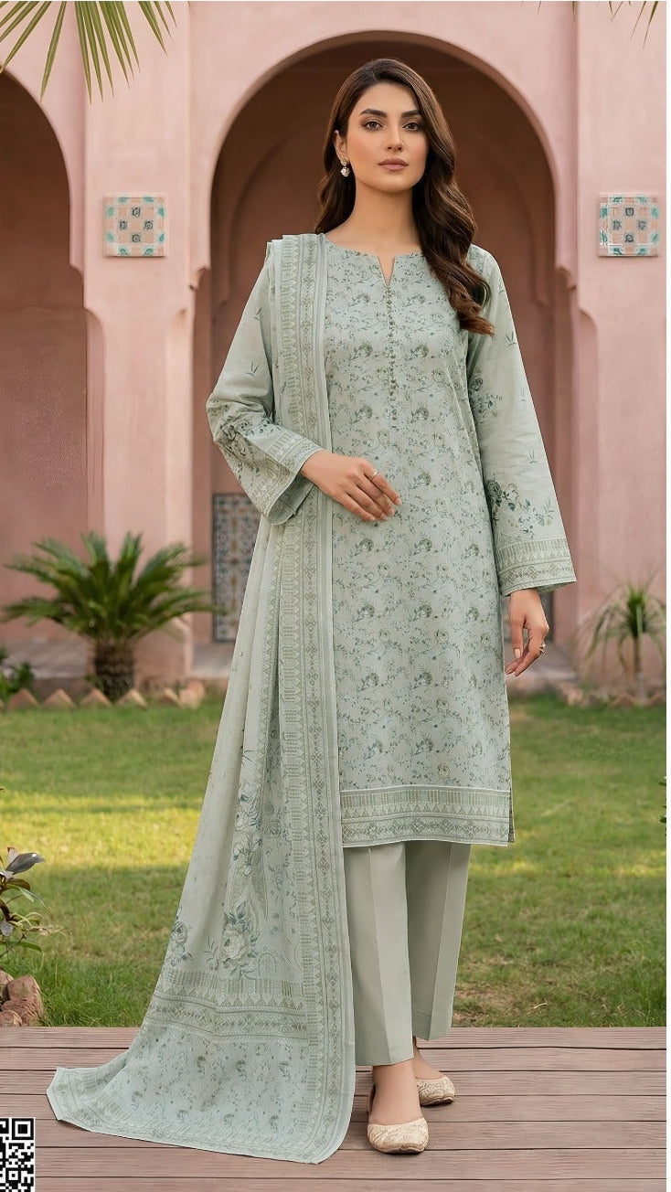 Digital doria Lawn print shirt