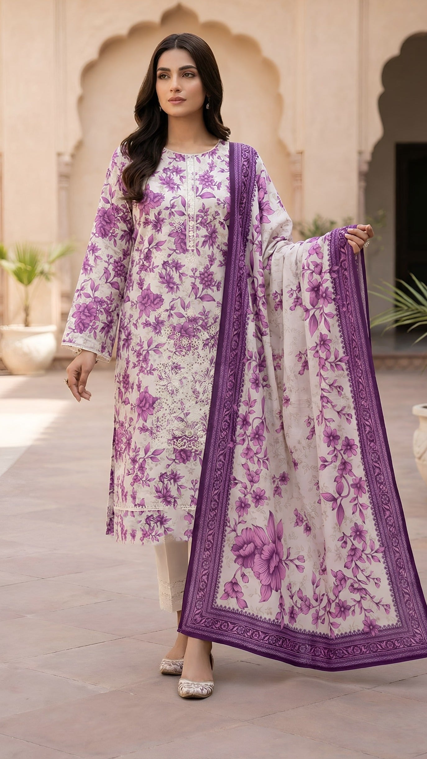 Embroidered Lawn Shirt