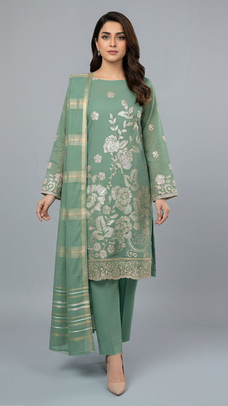 Premium Quality Doria Lawn Embroidered Shirt