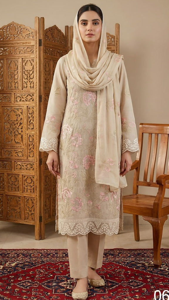 Premium Embroidered Lawn Shirt