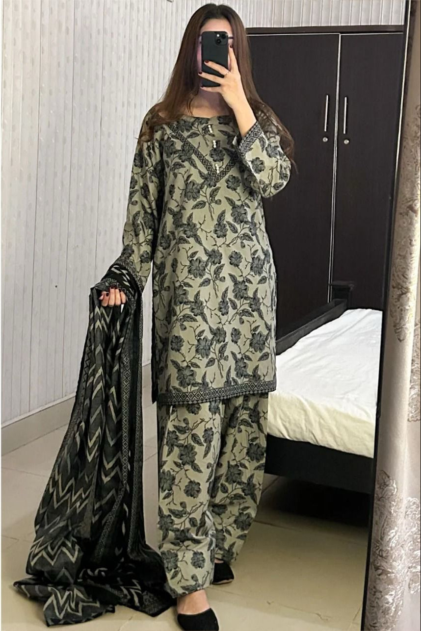 Digital Printed Lawn Shirt